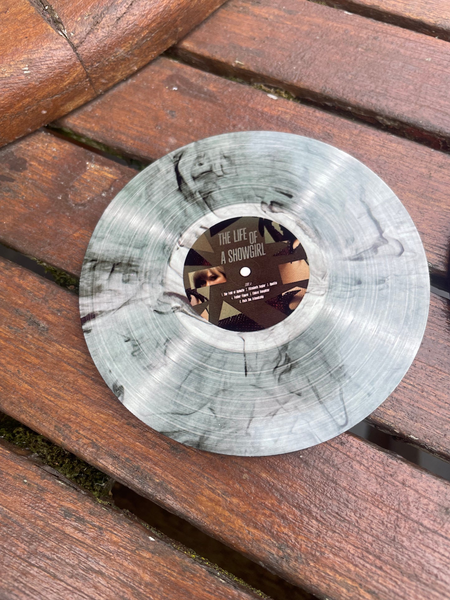 Taylor Swift The Life Of A Showgirl Vinyl Coaster