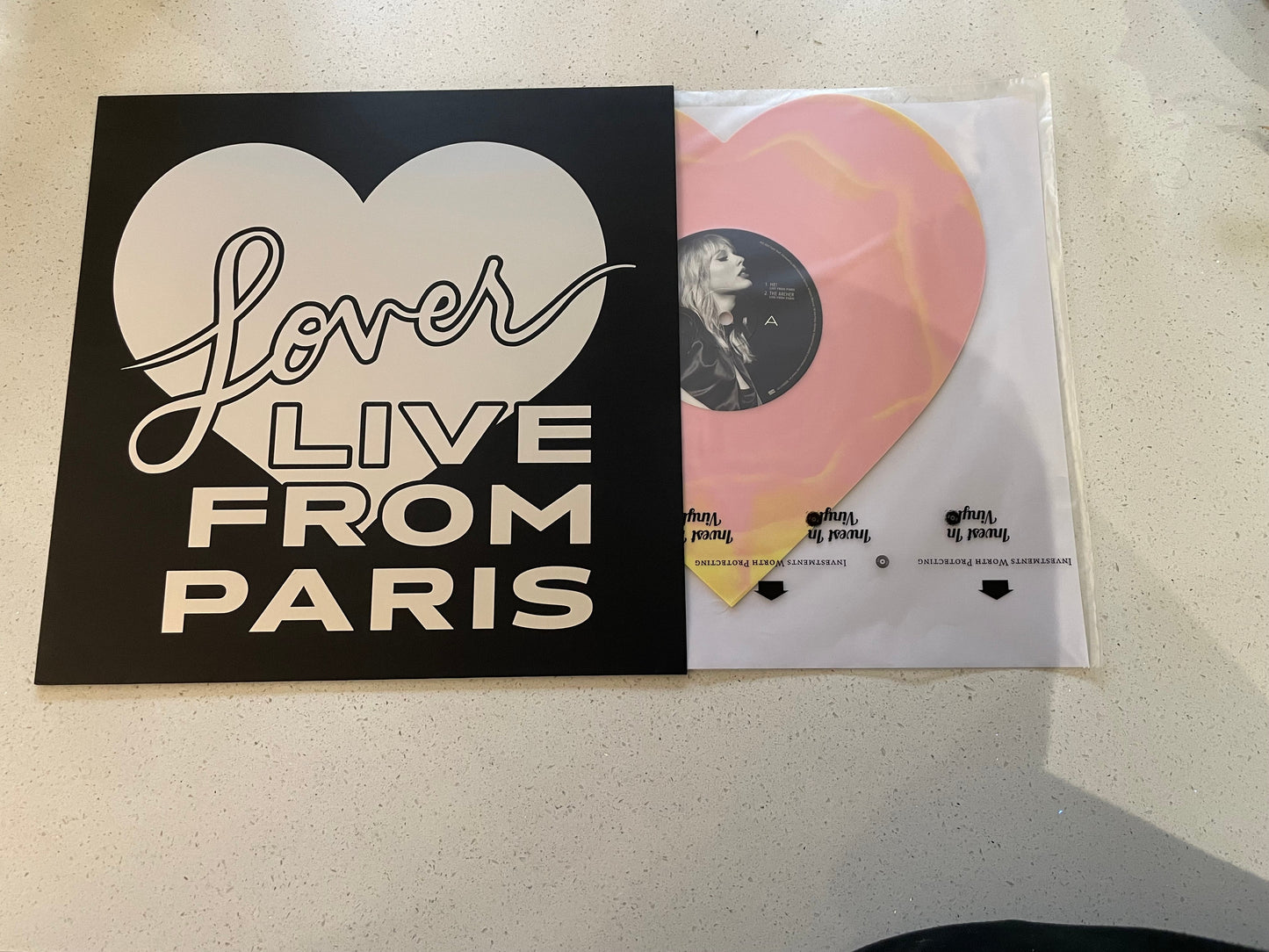 Taylor Swift Lover Live From Paris Jacket - Sleeve covers
