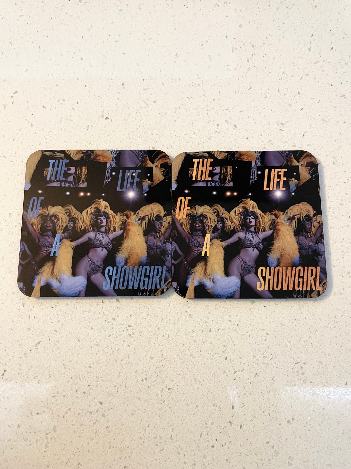 Taylor Swift The Life Of A Showgirl Vinyl Alt Cover Coaster