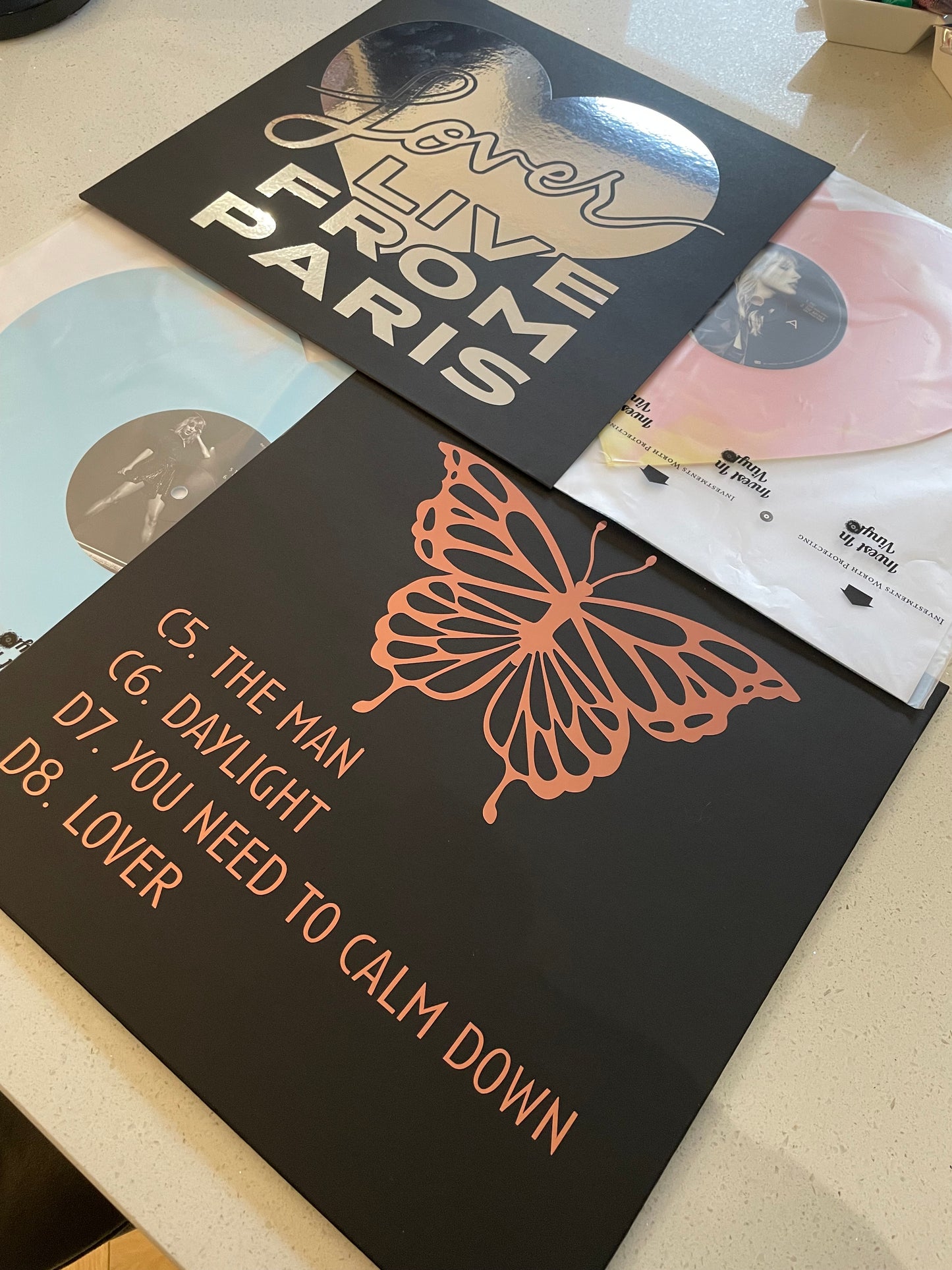 Taylor Swift Lover Live From Paris Jacket - Sleeve covers