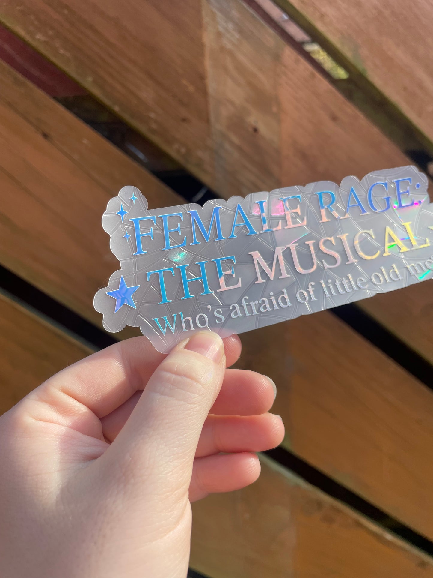 Female Rage: The Musical Rainbow Suncatcher