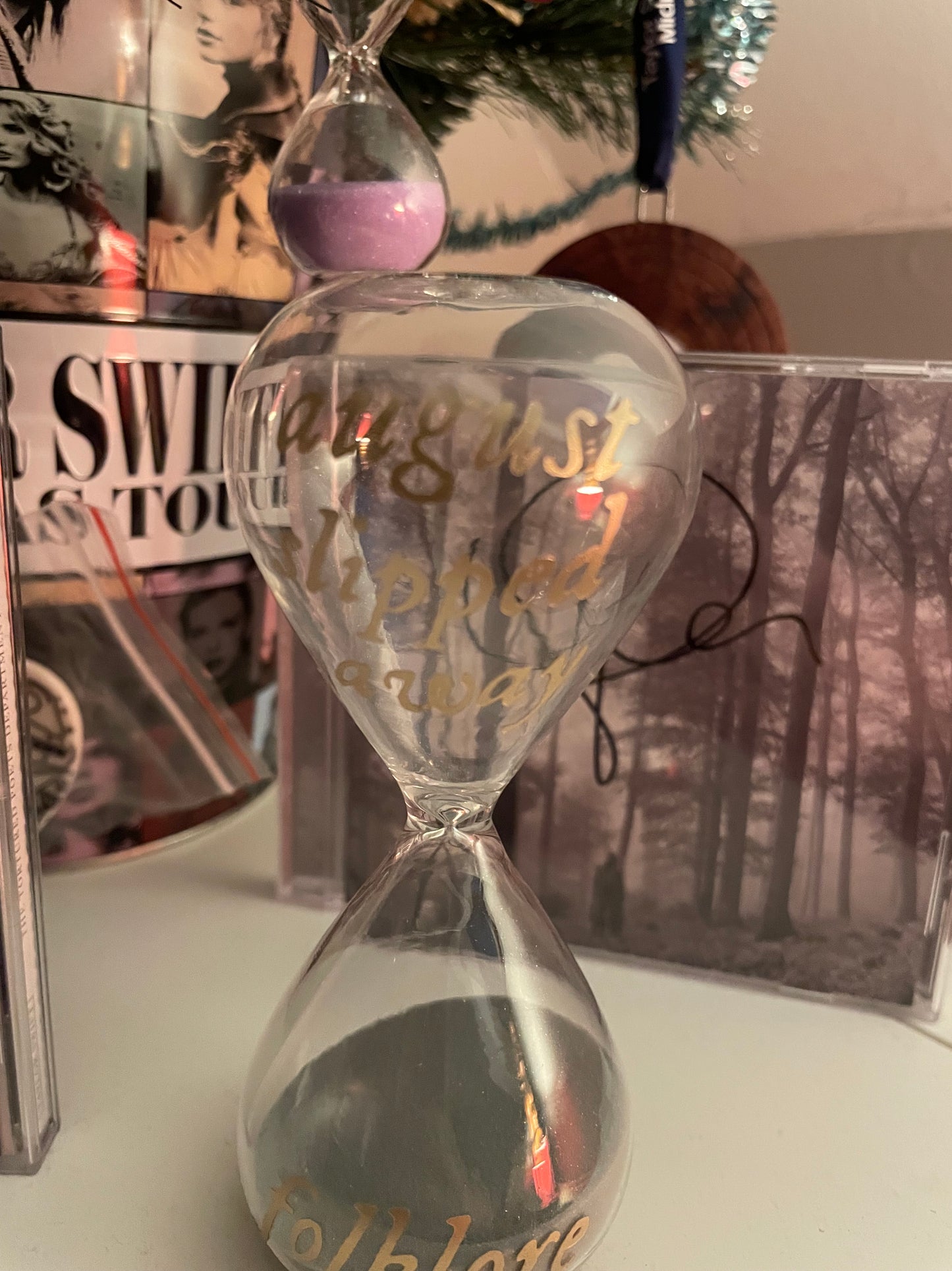 Taylor Swift Folklore Mini Hourglass