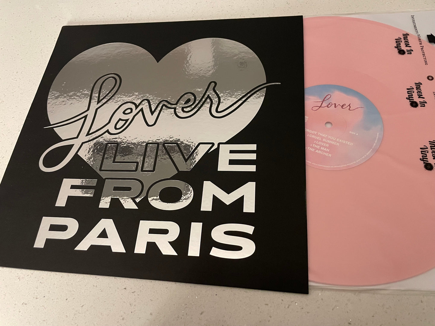 Taylor Swift Lover Live From Paris Jacket - Sleeve covers