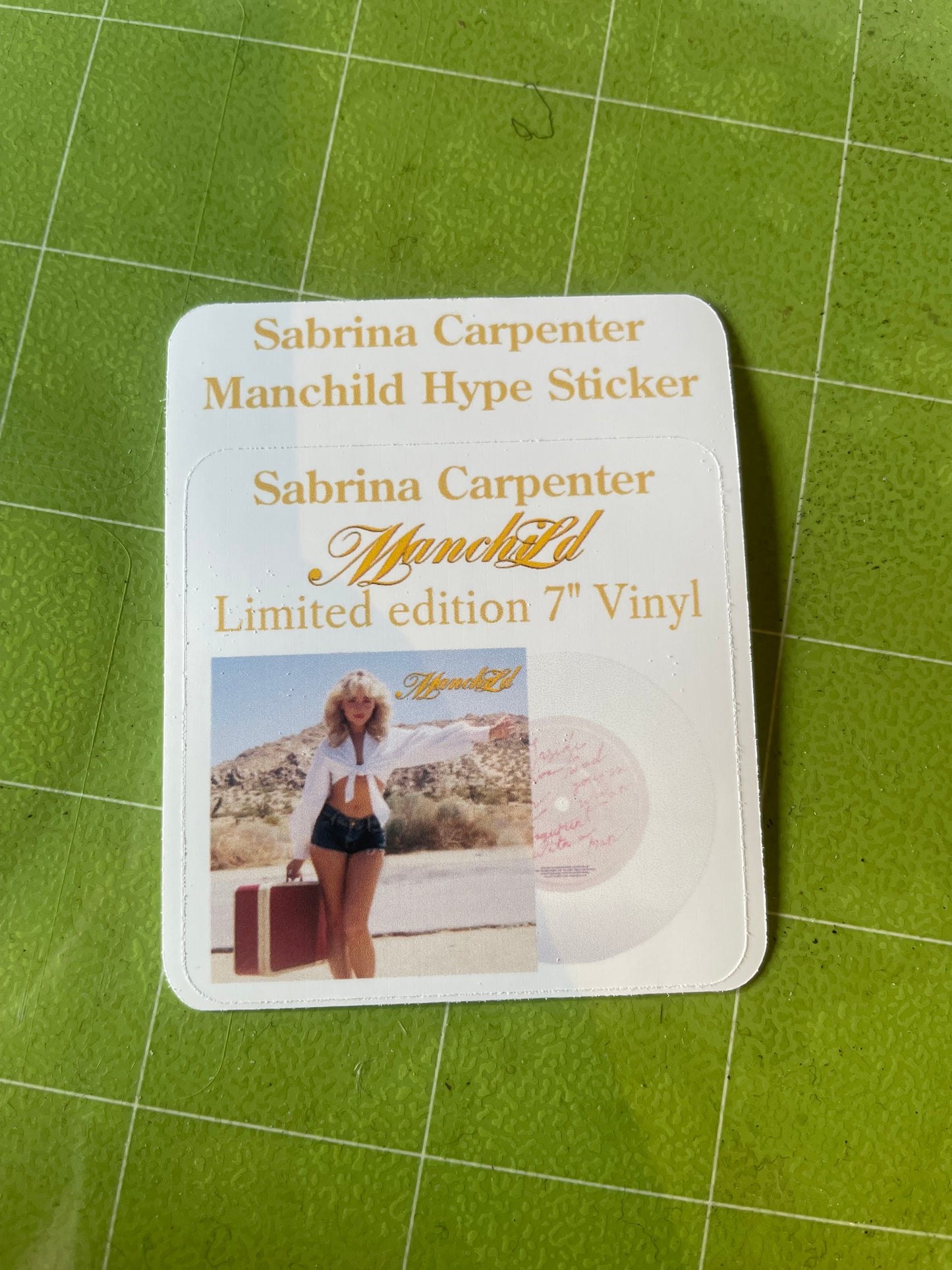 Sabrina Carpenter Manchild 7” Vinyl Jacket