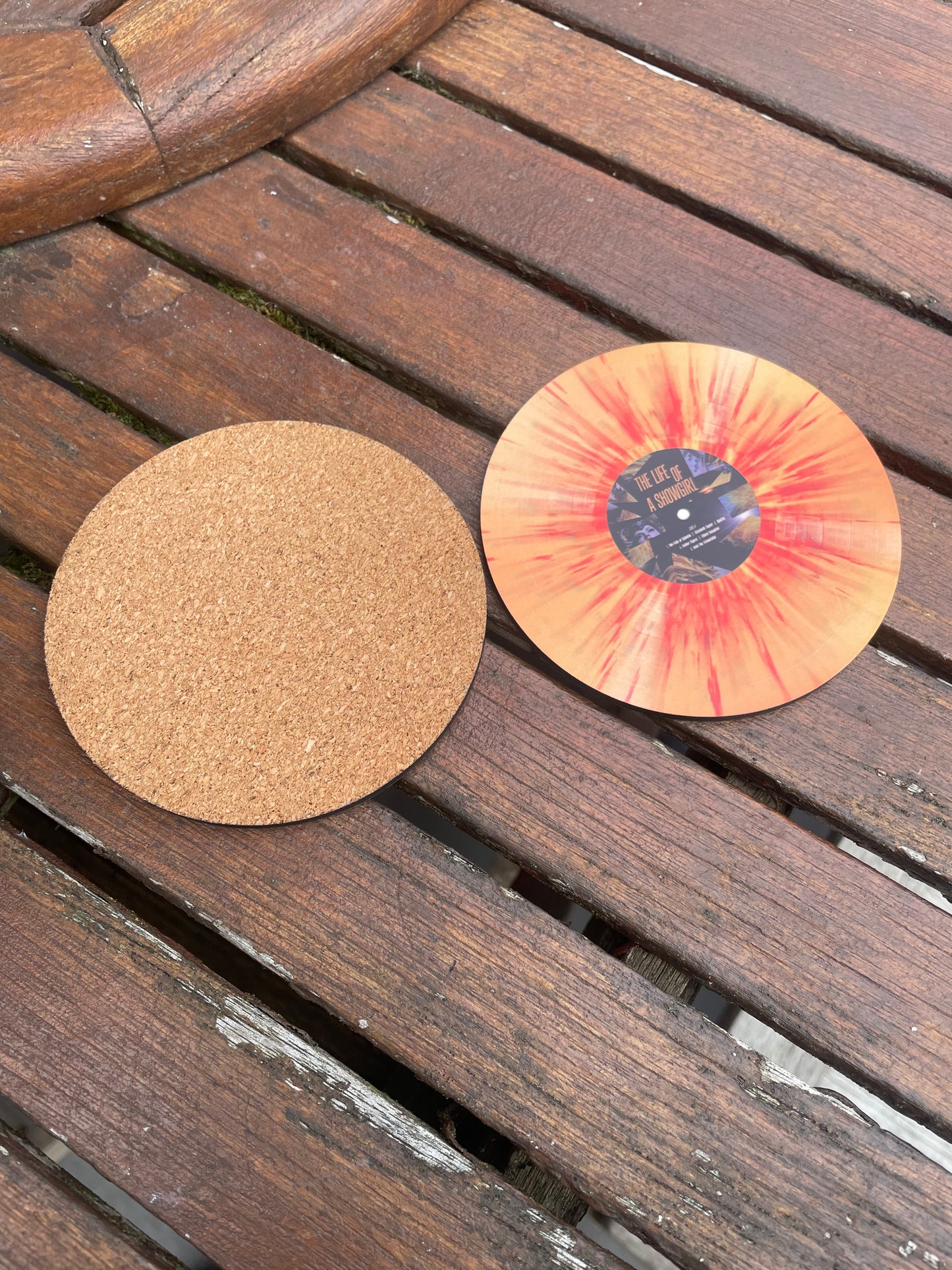 Taylor Swift The Life Of A Showgirl Vinyl Coaster
