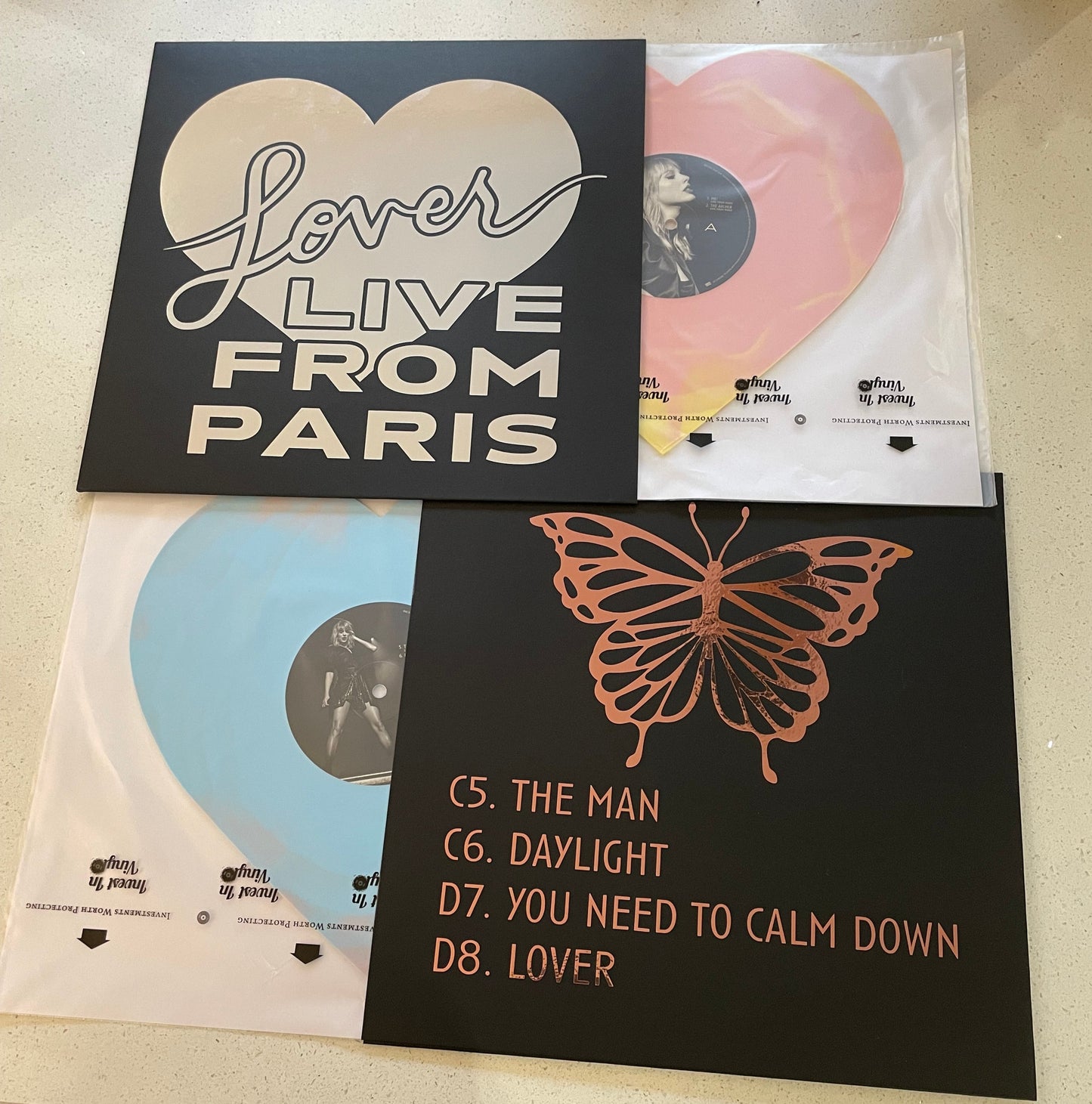 Taylor Swift Lover Live From Paris Jacket - Sleeve covers