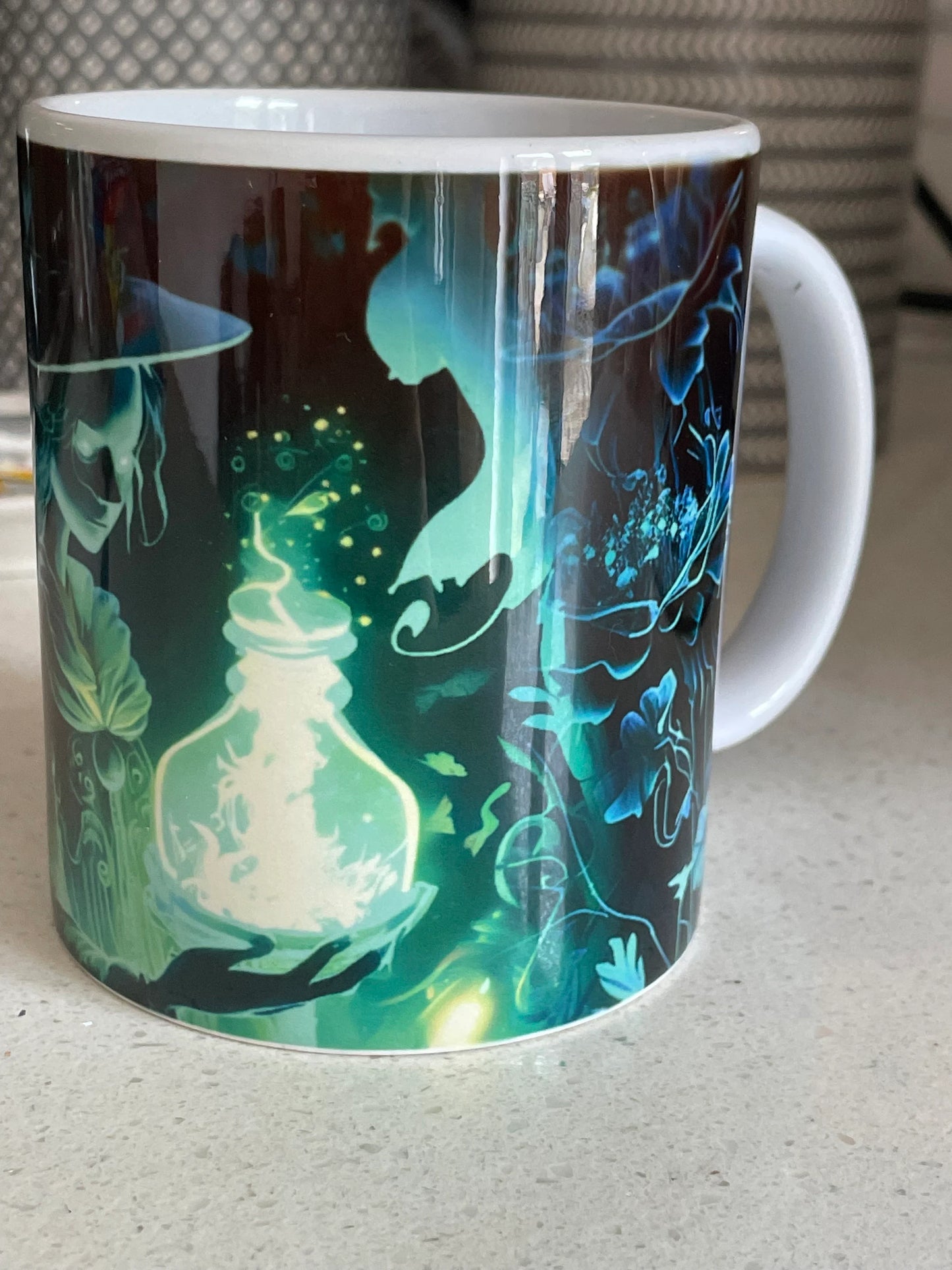 11oz Halloween witch mug, Halloween witches brew mug, Green witches Cup, Custom Tea Cup, Halloween coffee cup, Hot Drink mug, witches Halloween