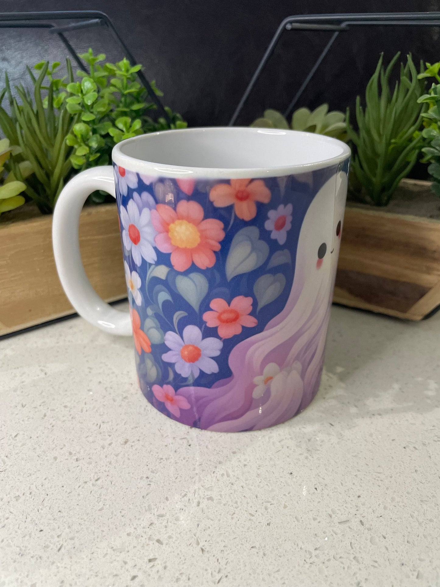 11oz Haunted Sping Pastel Ghost mug