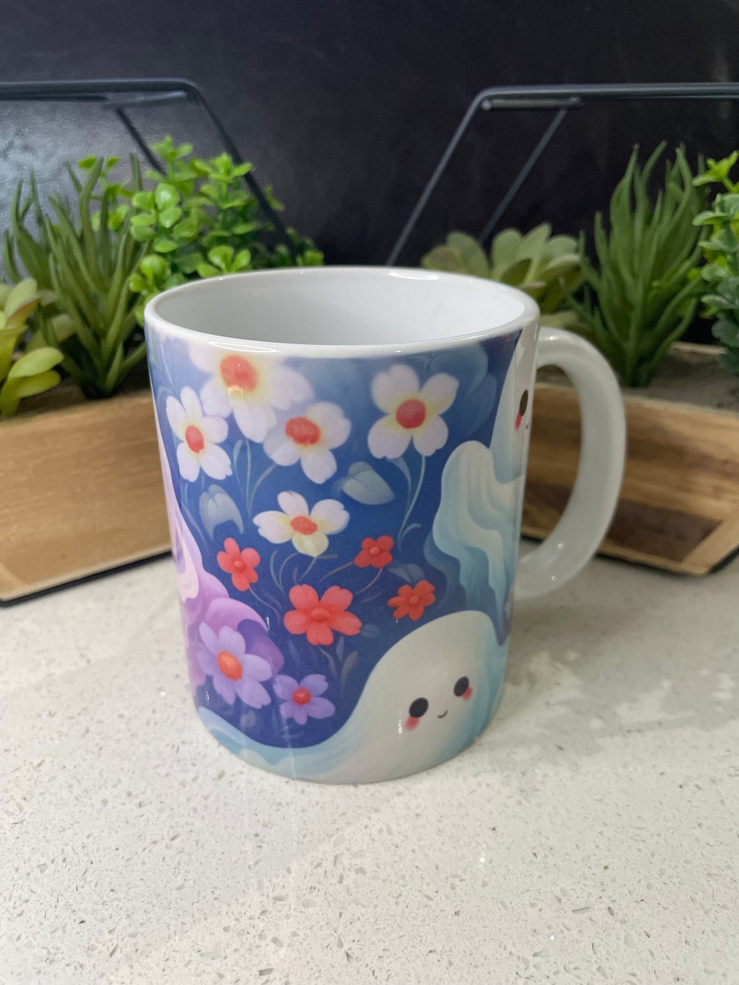 11oz Haunted Sping Pastel Ghost mug
