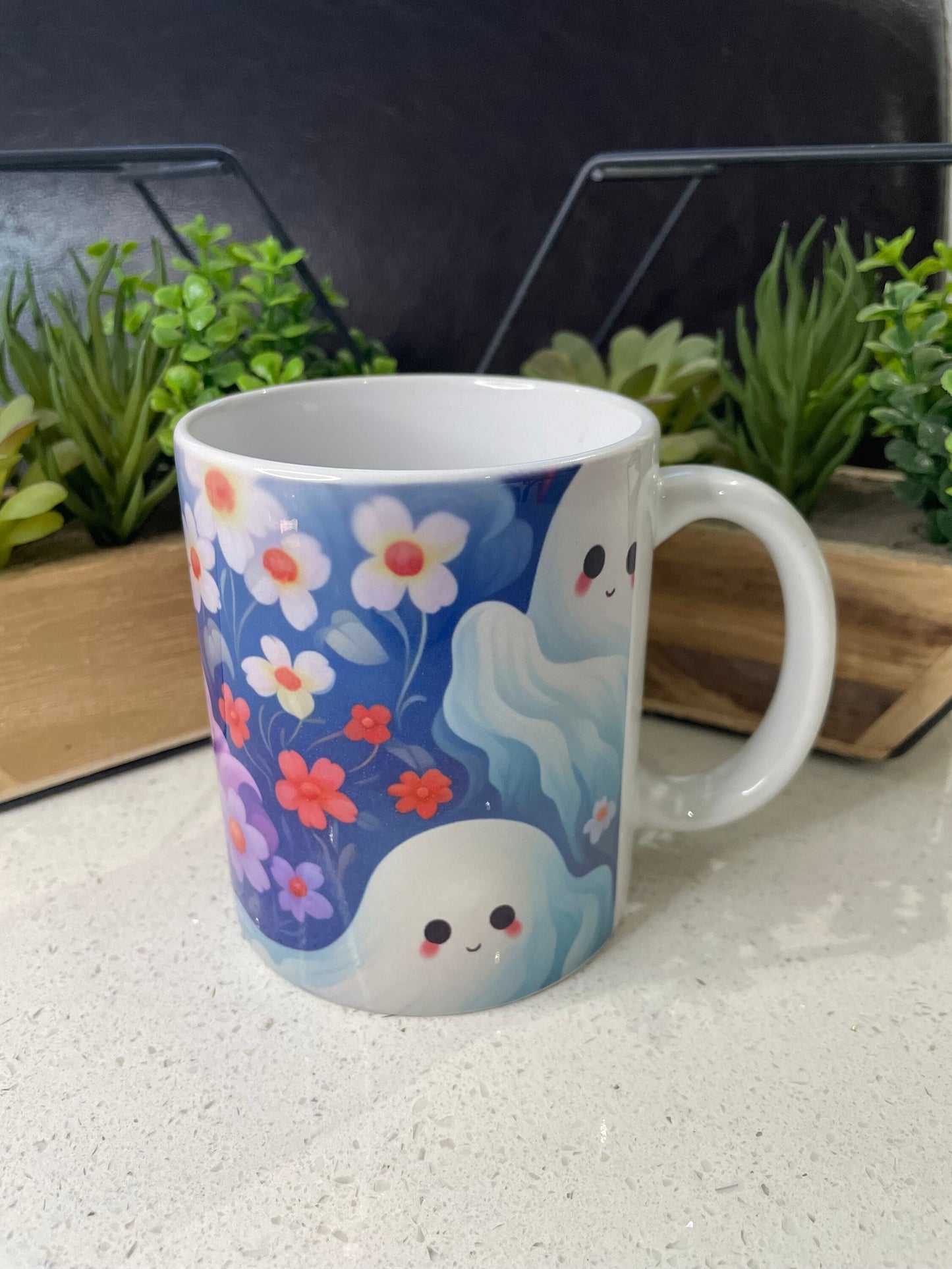 11oz Haunted Sping Pastel Ghost mug
