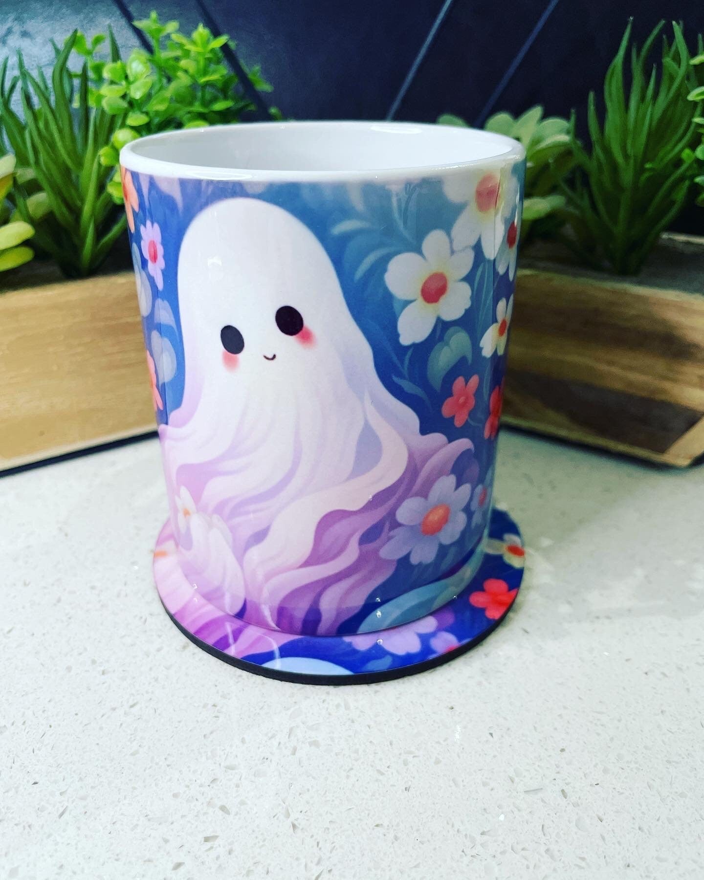 11oz Haunted Sping Pastel Ghost mug