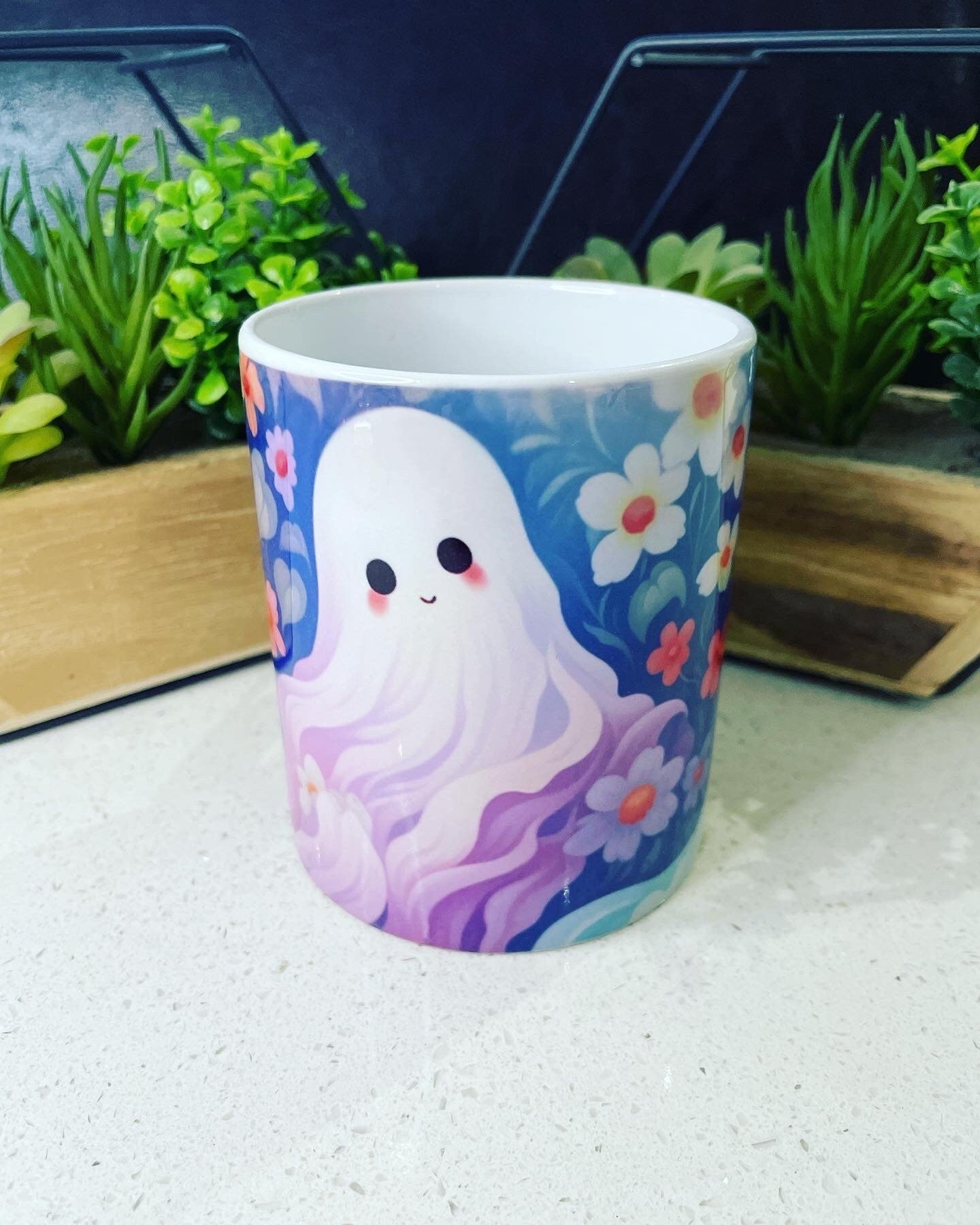 11oz Haunted Sping Pastel Ghost mug