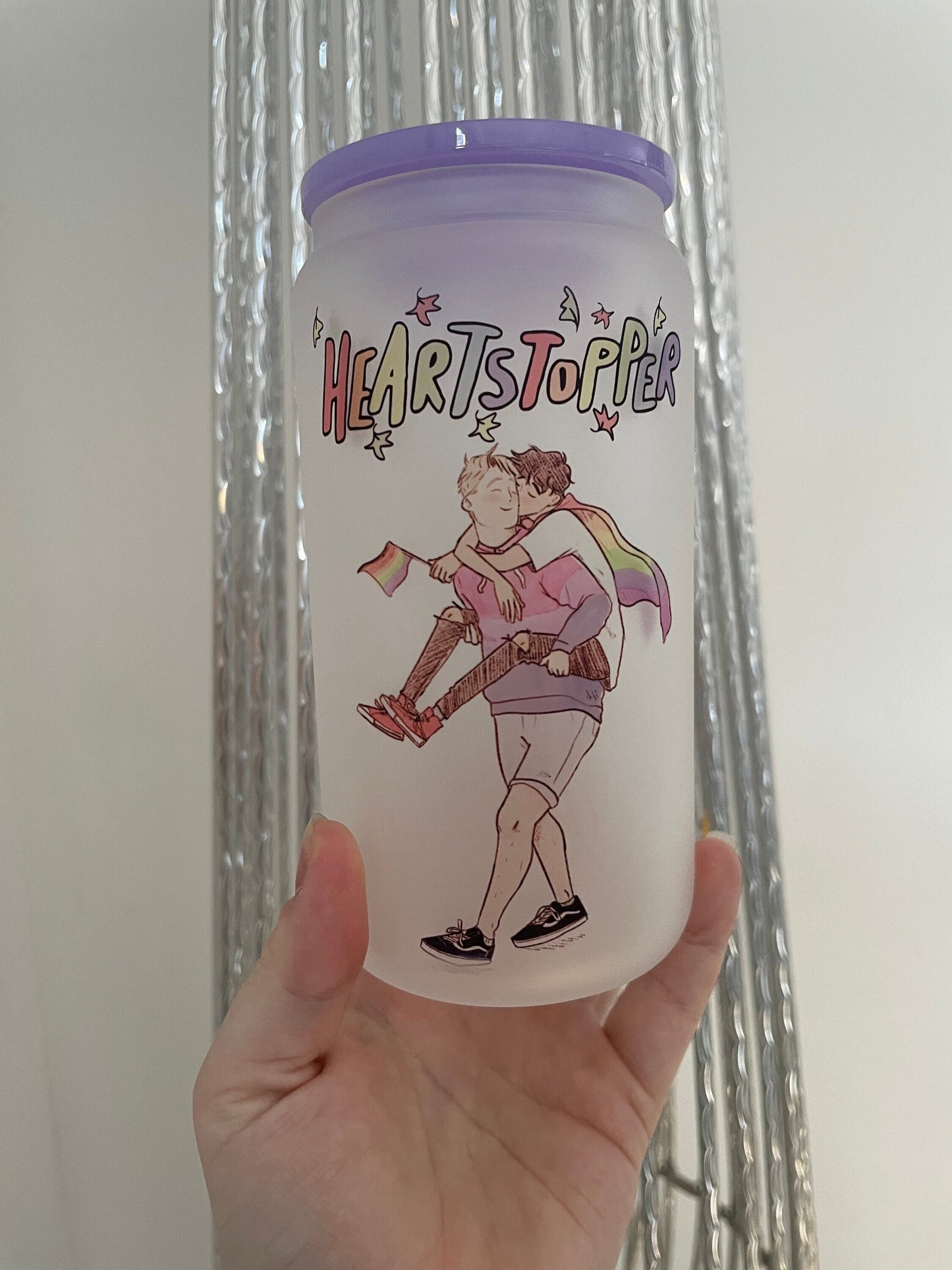 16oz Personalised Heartstopper Glass