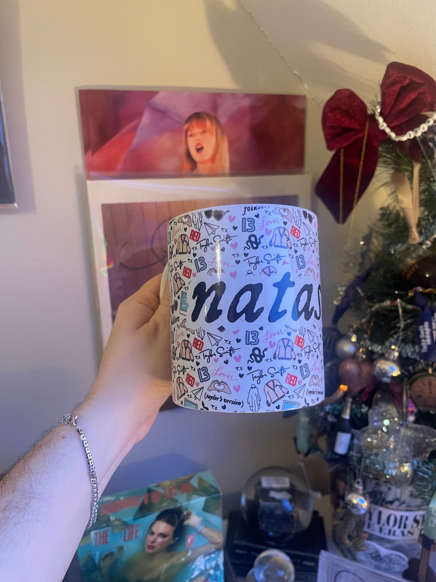 Personalised 11oz Taylor Swift Era Pattern Mug