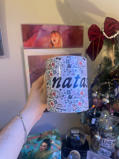Personalised 11oz Taylor Swift Era Pattern Mug