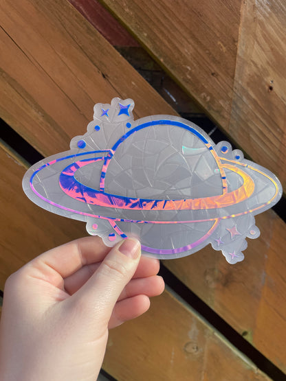 Saturn Rainbow Suncatcher