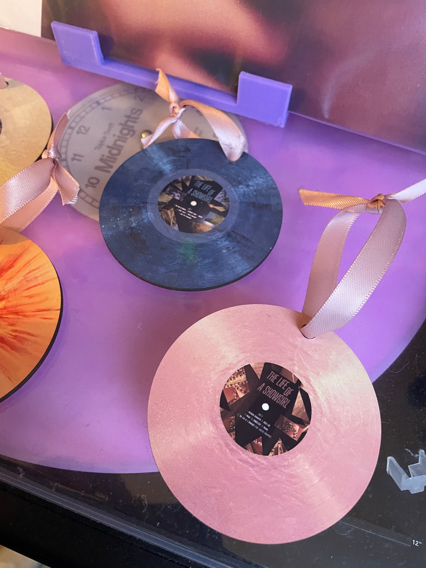 Taylor Swift The Life Of A Showgirl Vinyl ornament