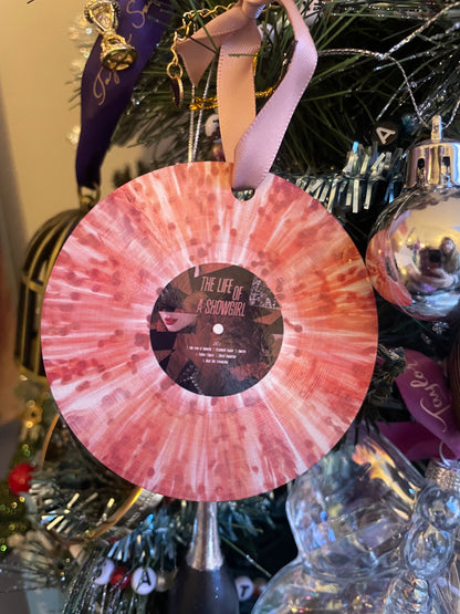 Taylor Swift The Life Of A Showgirl Vinyl ornament
