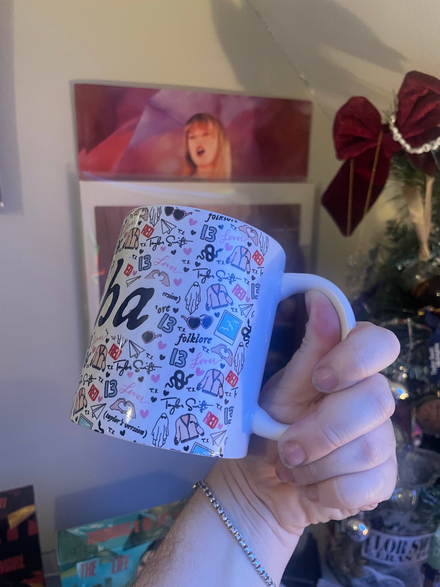 Personalised 11oz Taylor Swift Era Pattern Mug