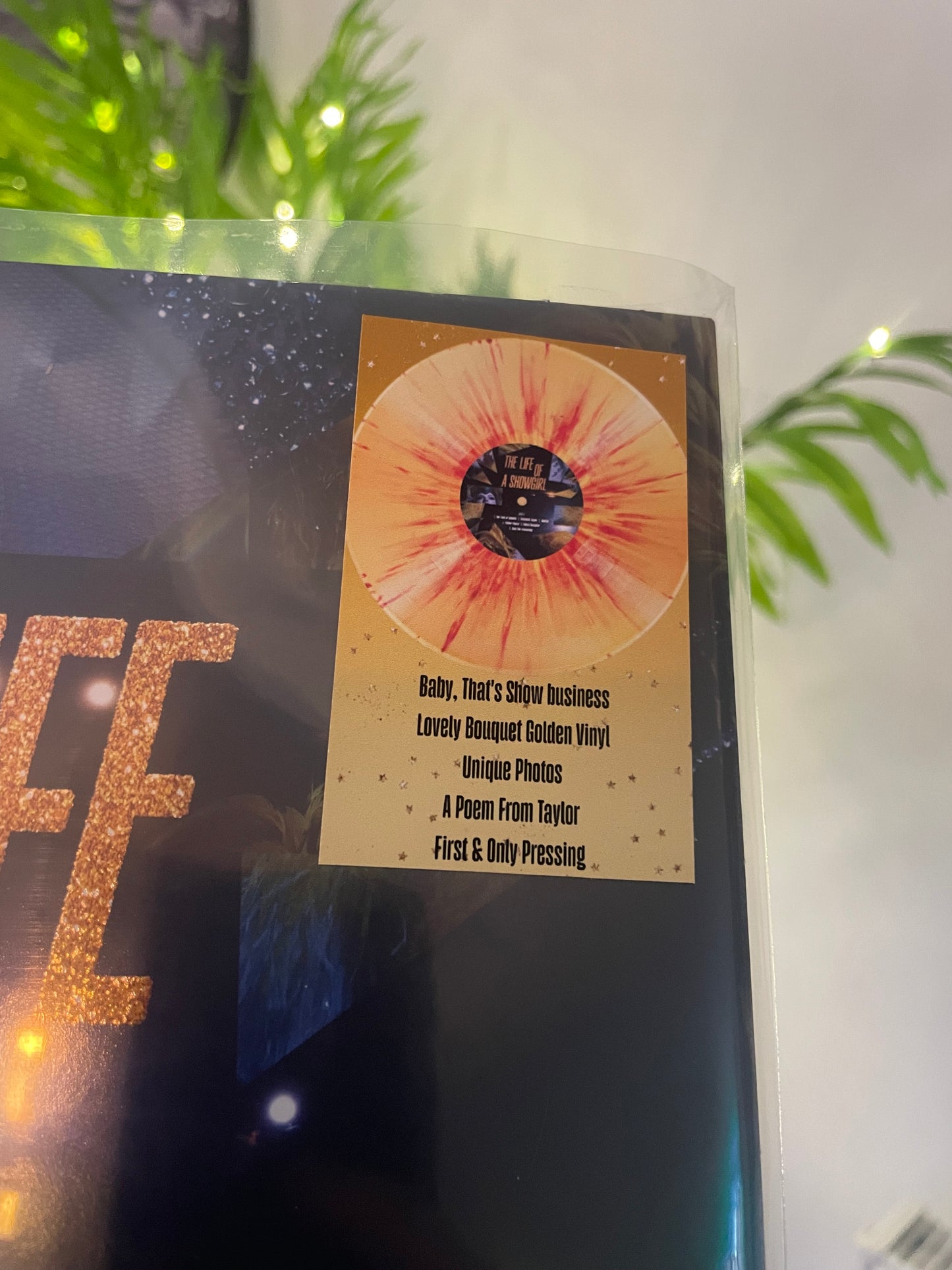 Taylor Swift The Life Of A Showgirl Vinyl Hype Stickers