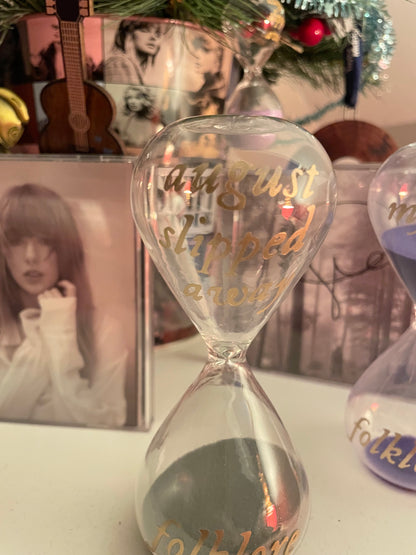 Taylor Swift Folklore Mini Hourglass