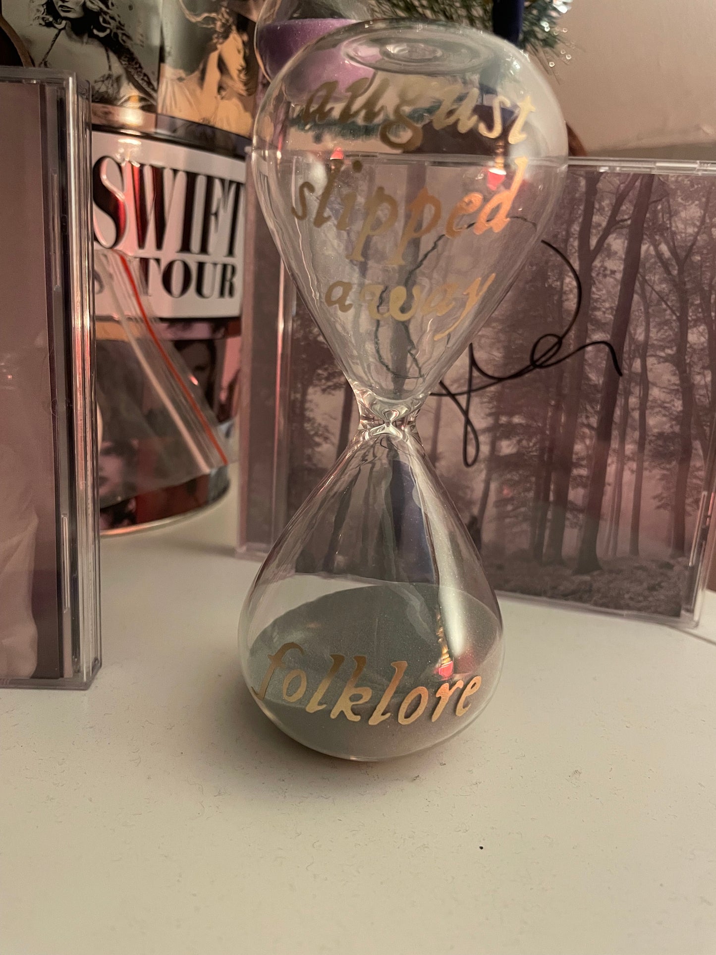 Taylor Swift Folklore Mini Hourglass