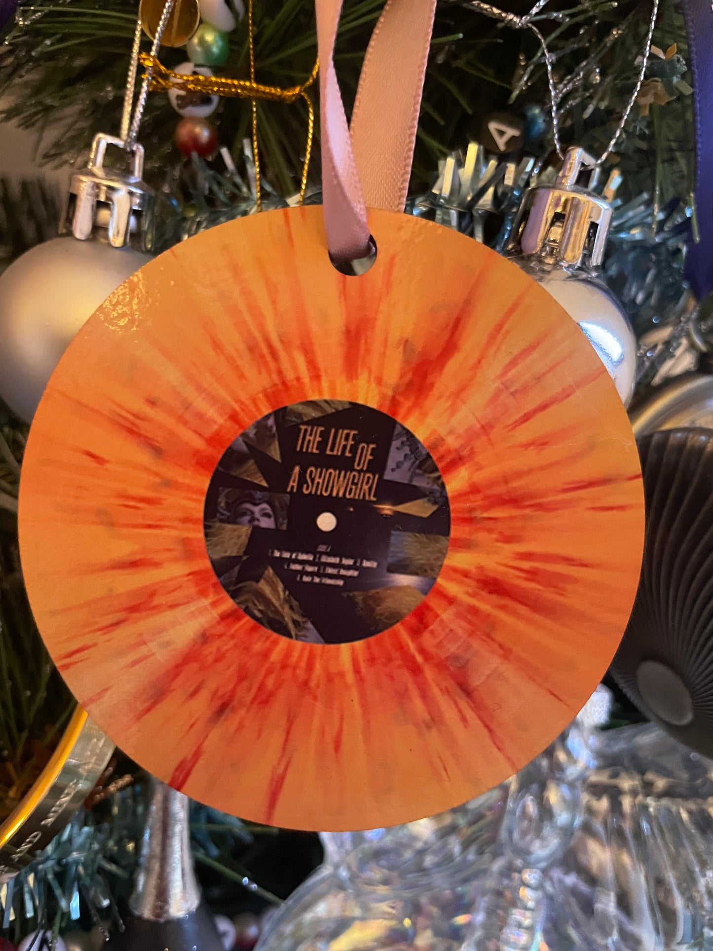 Taylor Swift The Life Of A Showgirl Vinyl ornament