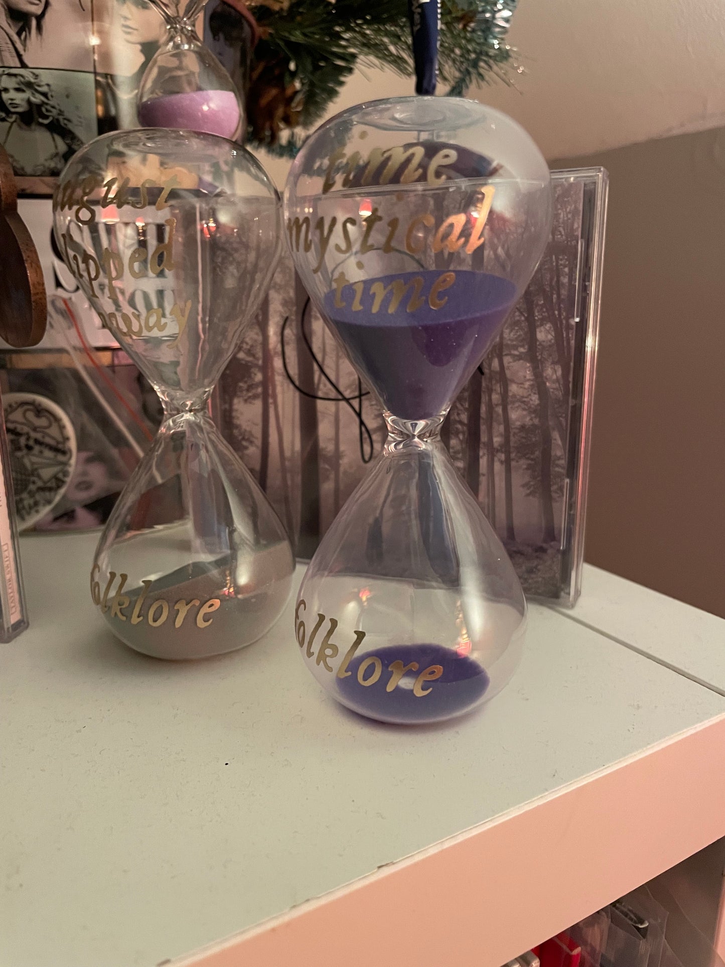 Taylor Swift Folklore Mini Hourglass