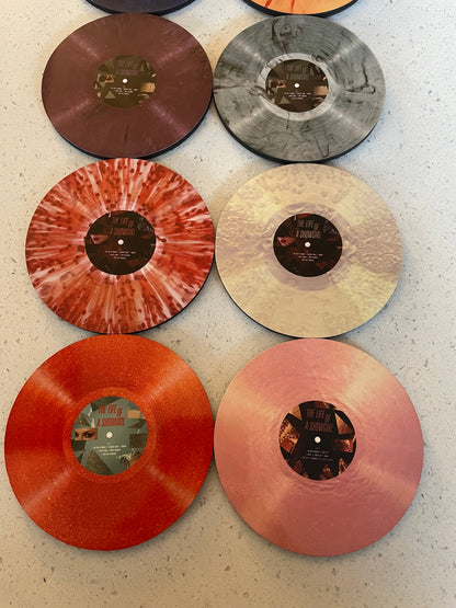 Taylor Swift The Life Of A Showgirl Vinyl Coaster