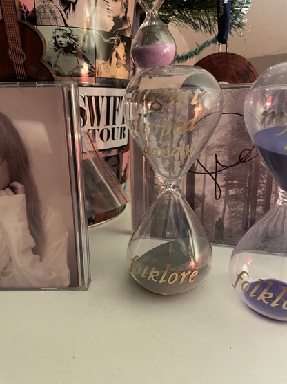 Taylor Swift Folklore Mini Hourglass
