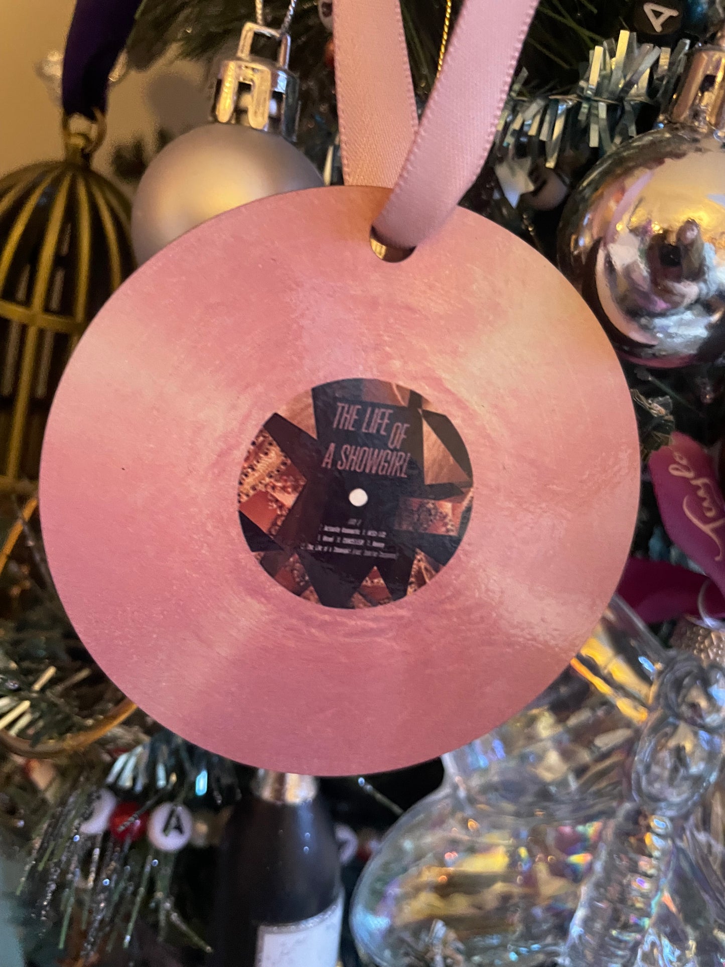 Taylor Swift The Life Of A Showgirl Vinyl ornament