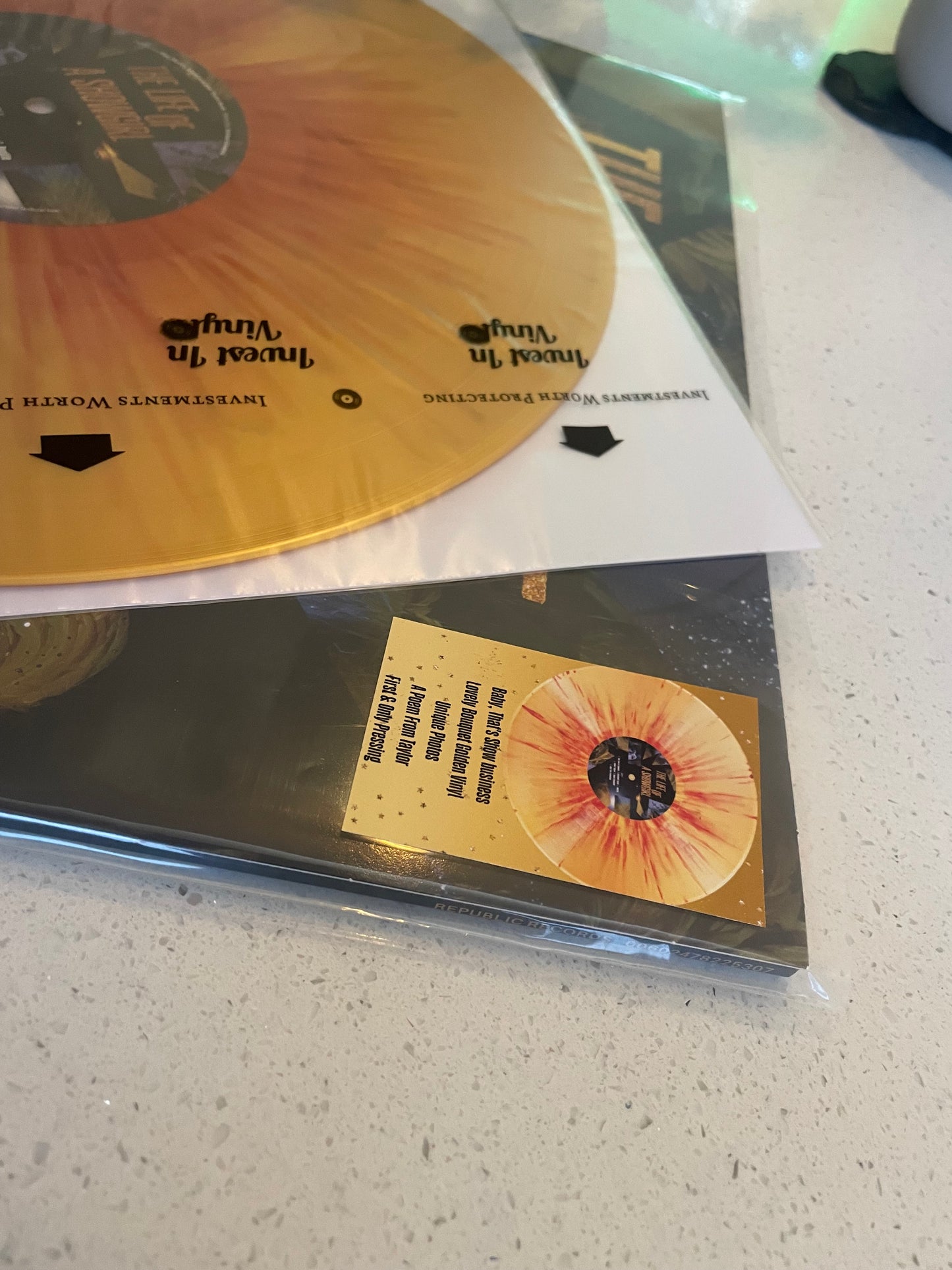 Taylor Swift The Life Of A Showgirl Vinyl Hype Stickers