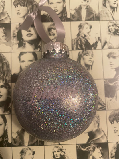 Taylor Swift Era Glitter Baubles