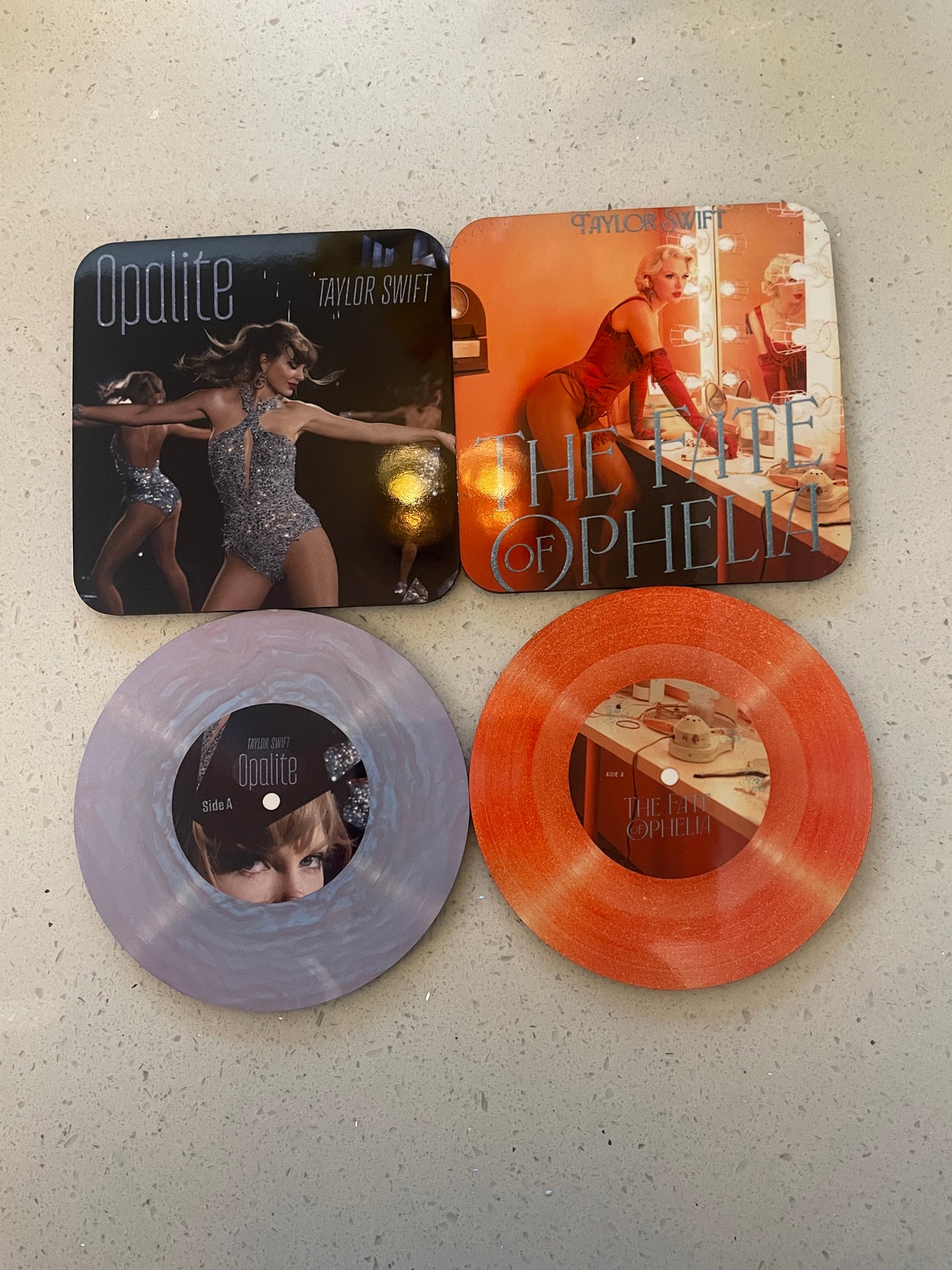 Taylor Swift The Fate Of Ophelia Vinyl Coaster