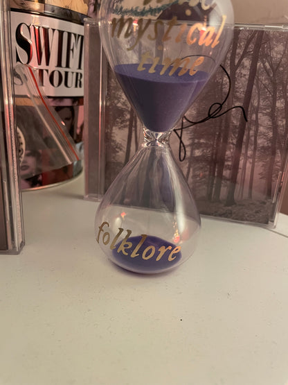 Taylor Swift Folklore Mini Hourglass