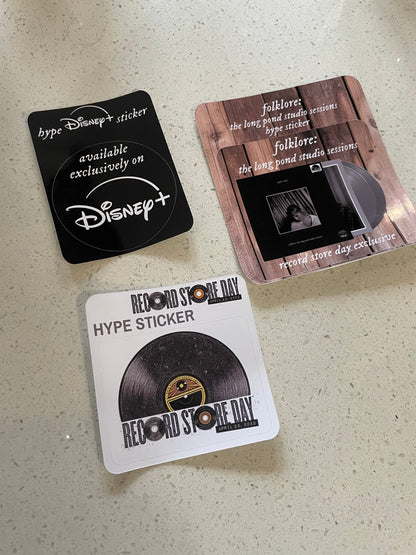 Taylor Swift Folklore: The Long Pond Studio Sessions Hype Stickers