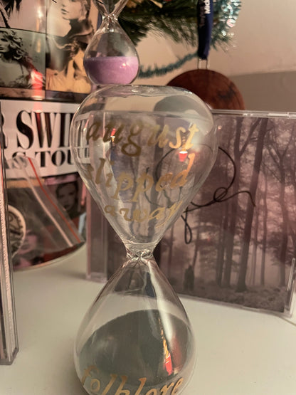 Taylor Swift Folklore Mini Hourglass