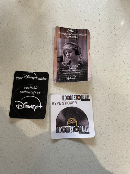 Taylor Swift Folklore: The Long Pond Studio Sessions Hype Stickers