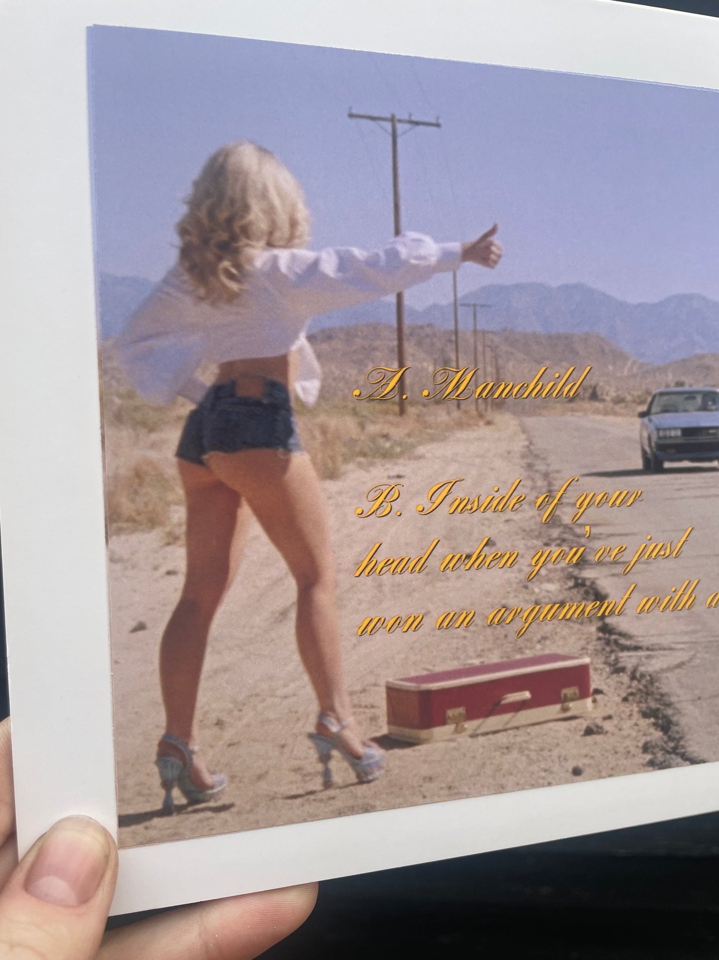 Sabrina Carpenter Manchild 7” Vinyl Jacket