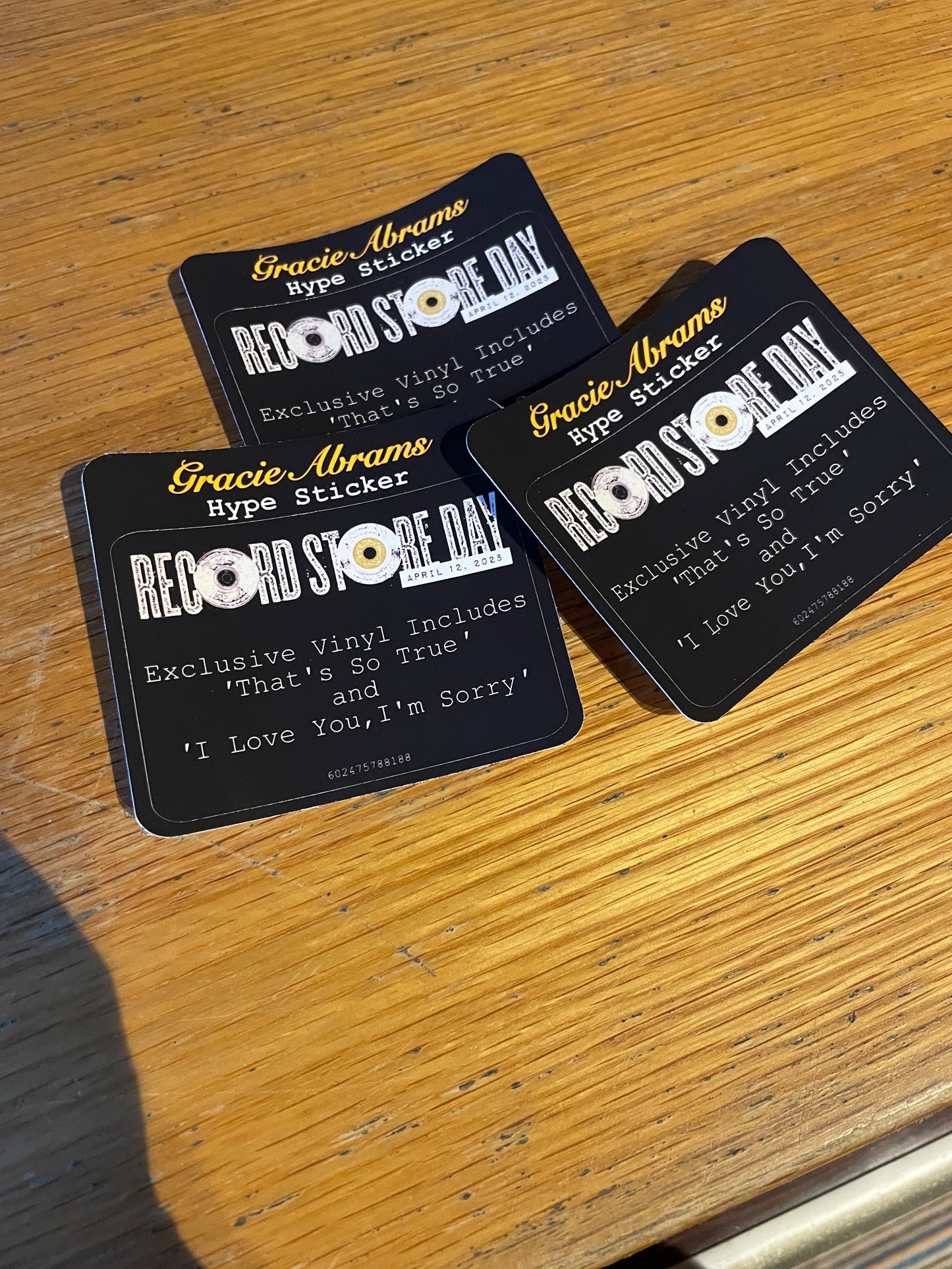 Gracie Abrams - The Secrest Of Us Live From Radio City Music Hall Record Store Day Hype Sticker