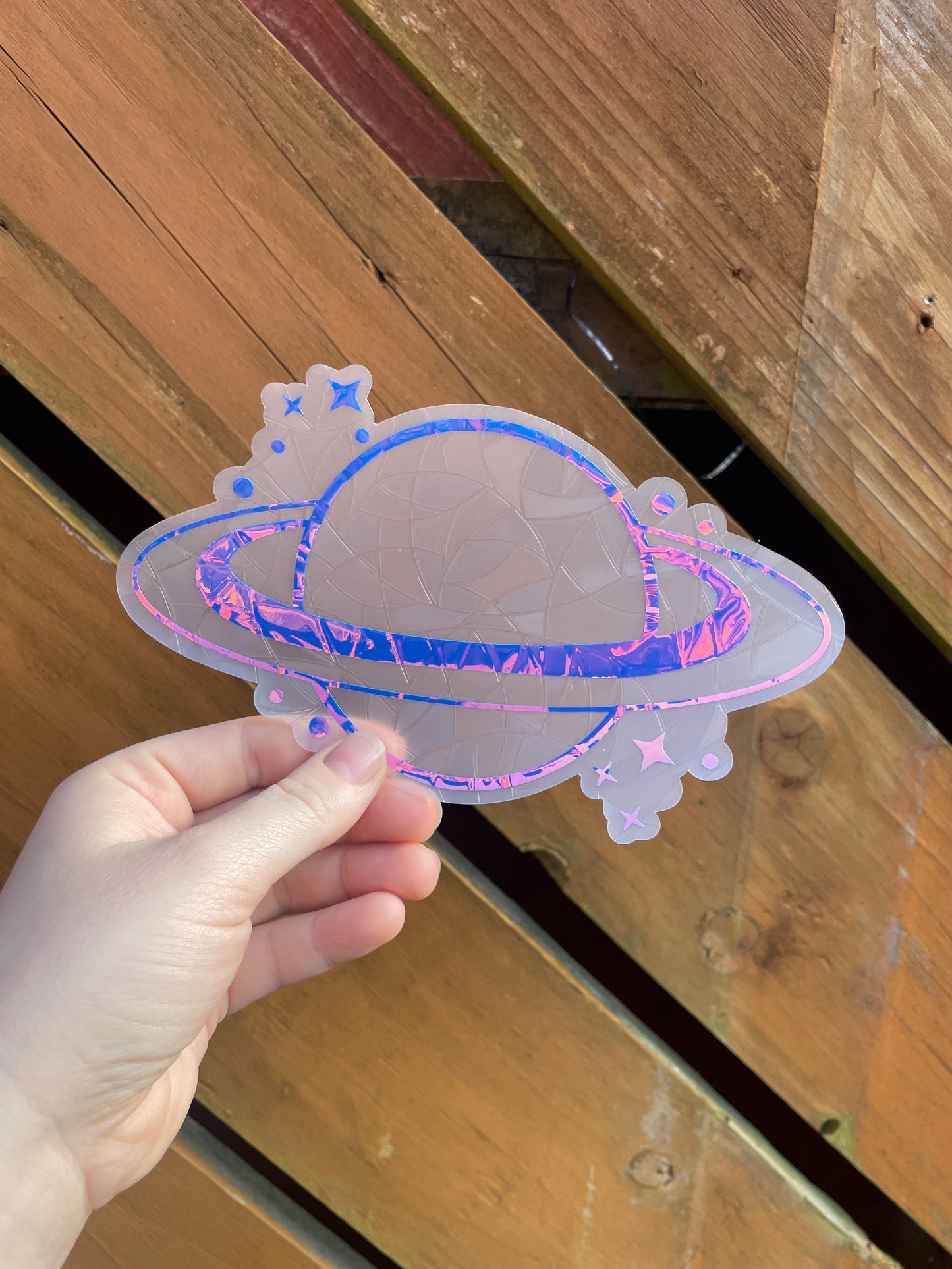 Saturn Rainbow Suncatcher