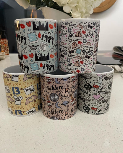 11oz Taylor Swift Era Pattern Mug