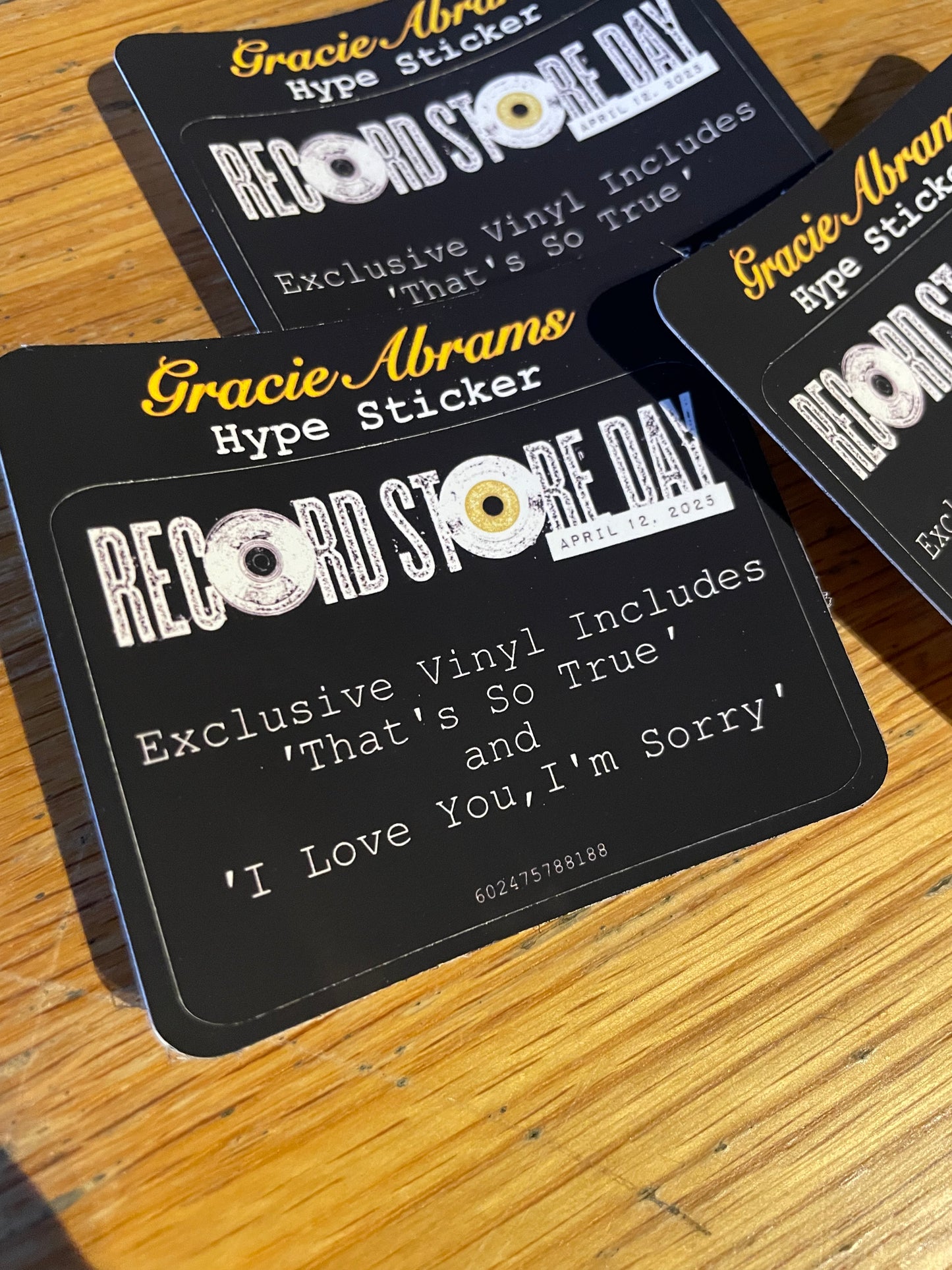 Gracie Abrams - The Secrest Of Us Live From Radio City Music Hall Record Store Day Hype Sticker
