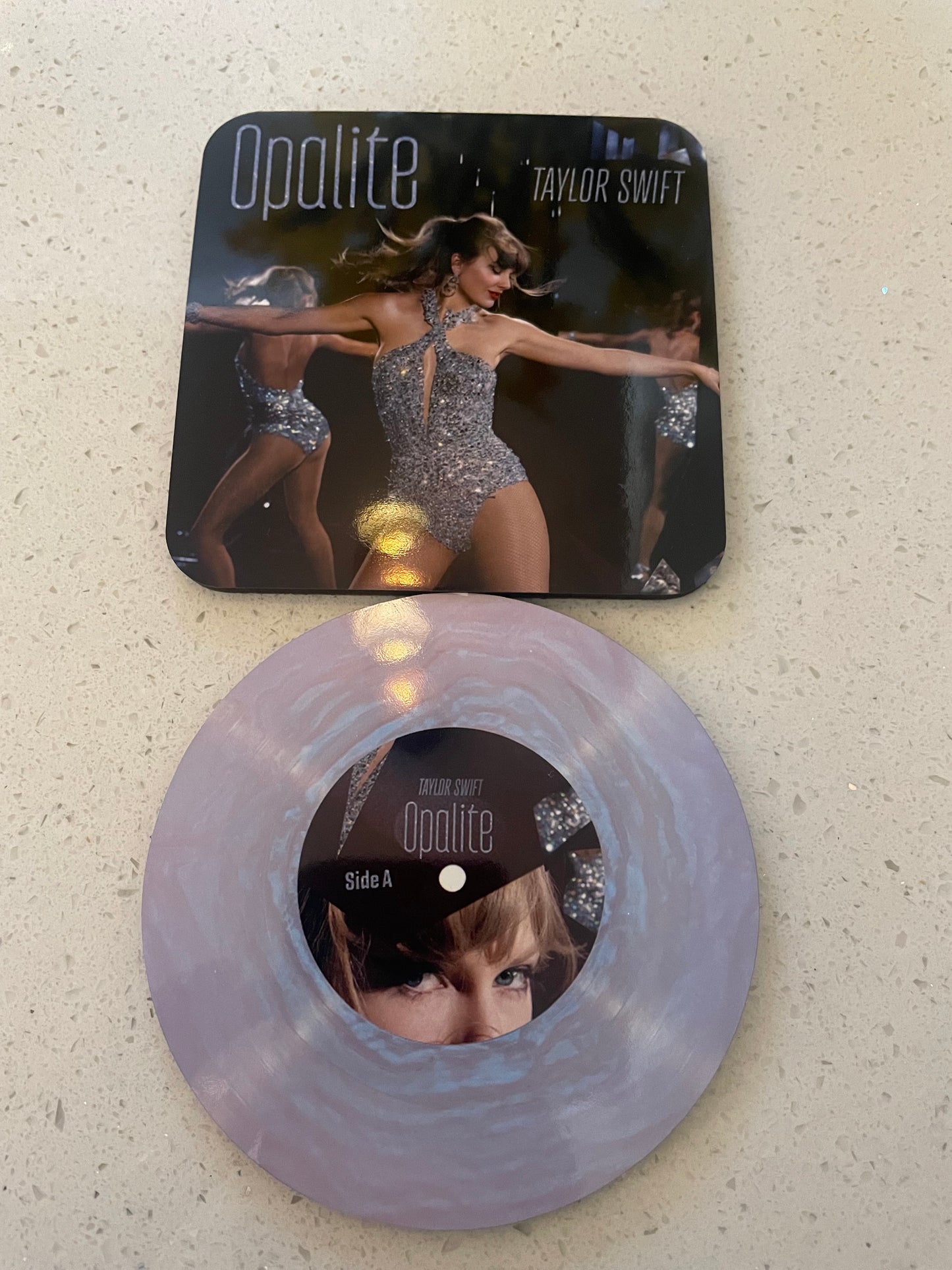 Taylor Swift Opalite Vinyl Coaster