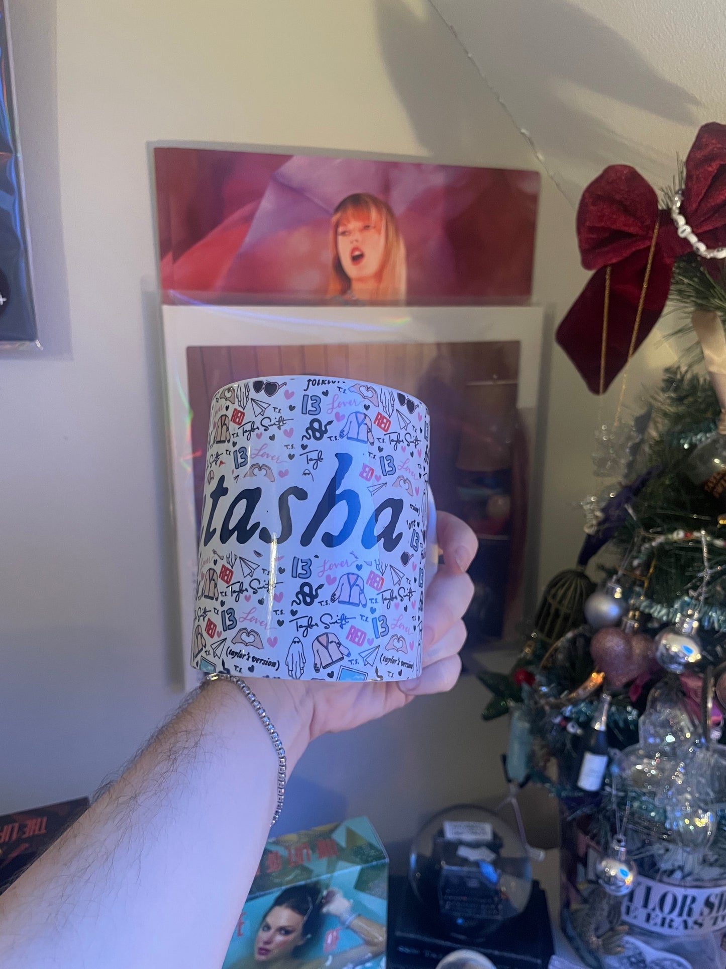 Personalised 11oz Taylor Swift Era Pattern Mug