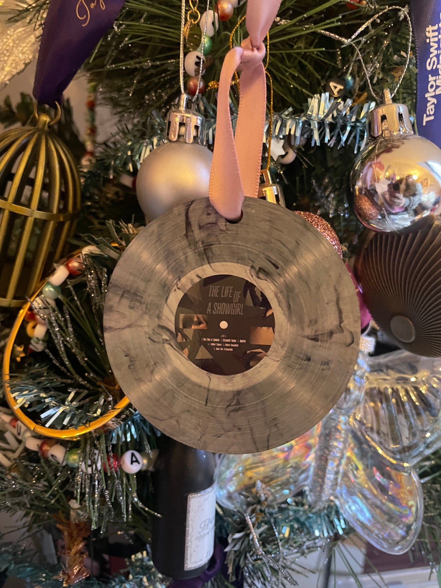 Taylor Swift The Life Of A Showgirl Vinyl ornament