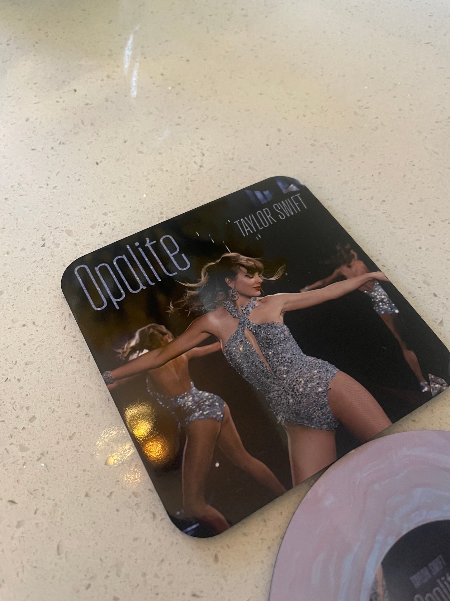Taylor Swift Opalite Vinyl Coaster