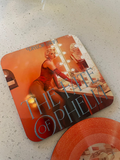 Taylor Swift The Fate Of Ophelia Vinyl Coaster