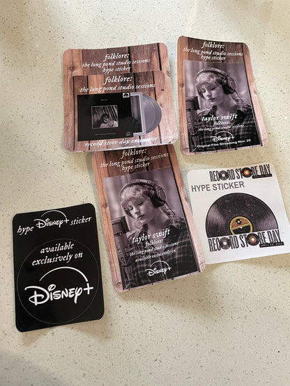 Taylor Swift Folklore: The Long Pond Studio Sessions Hype Stickers