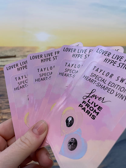 Taylor Swift Lover Live From Paris Hype Sticker